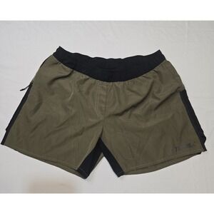 Adidas Mens Terrex Shorts Olive/Black Medium Running 5" Athletic Gym Primeblue
